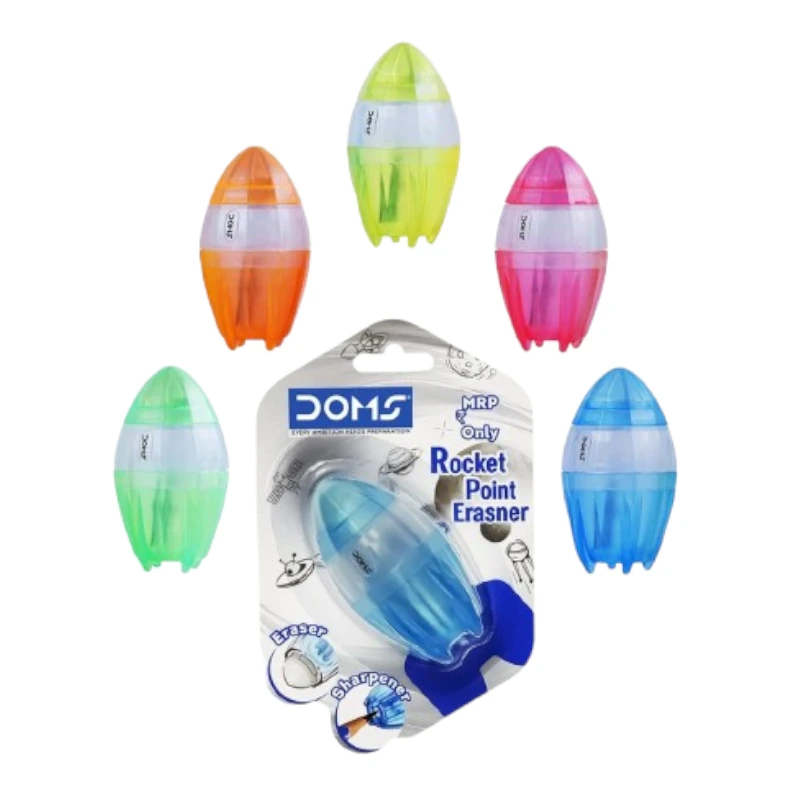 [8745] Tajador y Borrador Cohete 20 Piezas